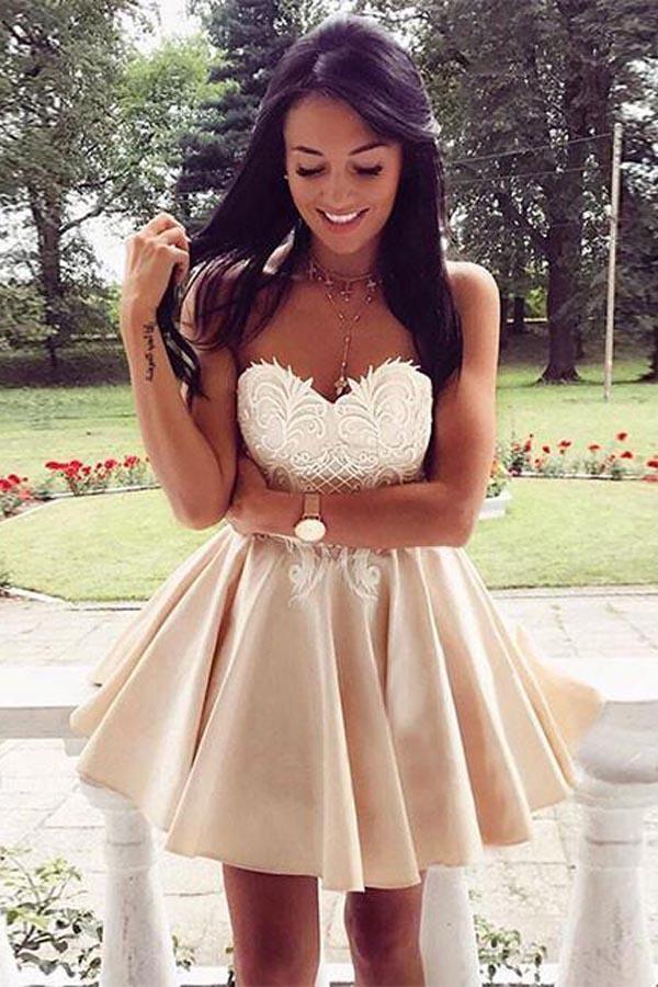 Cute Homecoming Dress,Lace Homecoming Dresses,Short Homecoming Dresses,Appliqued Prom Dresses,A Line Homecoming Dresses,Girls Prom Dresses,Short Prom Dress