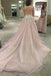 Spaghetti Straps V-neck Long Tulle Wedding Dress Prom Dress with Appliques DM547