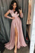 Burgundy Long Sleeves V Neck Lace Top A Line Long Prom Dresses DM838