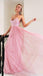 Pink Long Princess Straps Prom Dress,Graduation Dress,Formal Evening Dress DM954