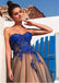 Modest Tulle Strapless A-line Long Prom Dresses With Lace Appliques DM916