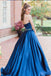 Modest A Line Long Prom Dress,New Cheap Evening Dress DM651