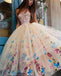 Princess Tea Length Tulle Prom Dresses,Ball Gown Lace Top Strapless Homecoming Dresses DM428