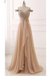 Chiffon Prom Dress,Off Shoulder Prom Dresses,Beaded Evening Dress,Pleated Prom Dresses,A Line Prom Gown,Champagne Prom Dresses