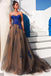 Modest Prom Dresses,Tulle Prom Gown,Strapless Prom Dress,Appliques Prom Dress