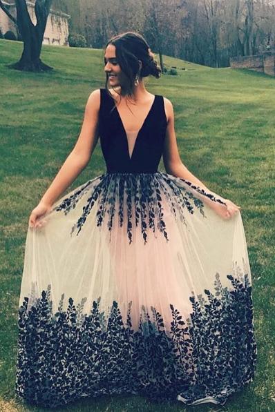 V-Neck Prom Dress,Long Prom Dresses,Charming Prom Dresses,Evening Dress, Prom Gowns, Formal Women Dress,prom dress