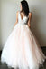 A Line Prom Dresses,Tulle Prom Dress,V Neck Prom Dresses,Appliques Prom Dress,Sleeveless Prom Dresses