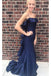 Hot Pink Spaghetti Straps Satin Mermaid Prom Dress with Ruffles, Formal Evening Gown DMP227