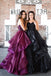 Charming Ball Gown Sweetheart Strapless Burgundy Long Prom Dress with Beading DMA13