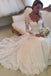 Gorgeous Ivory Lace Long Sleeves Bridal Dresses Wedding Dresses DMP82